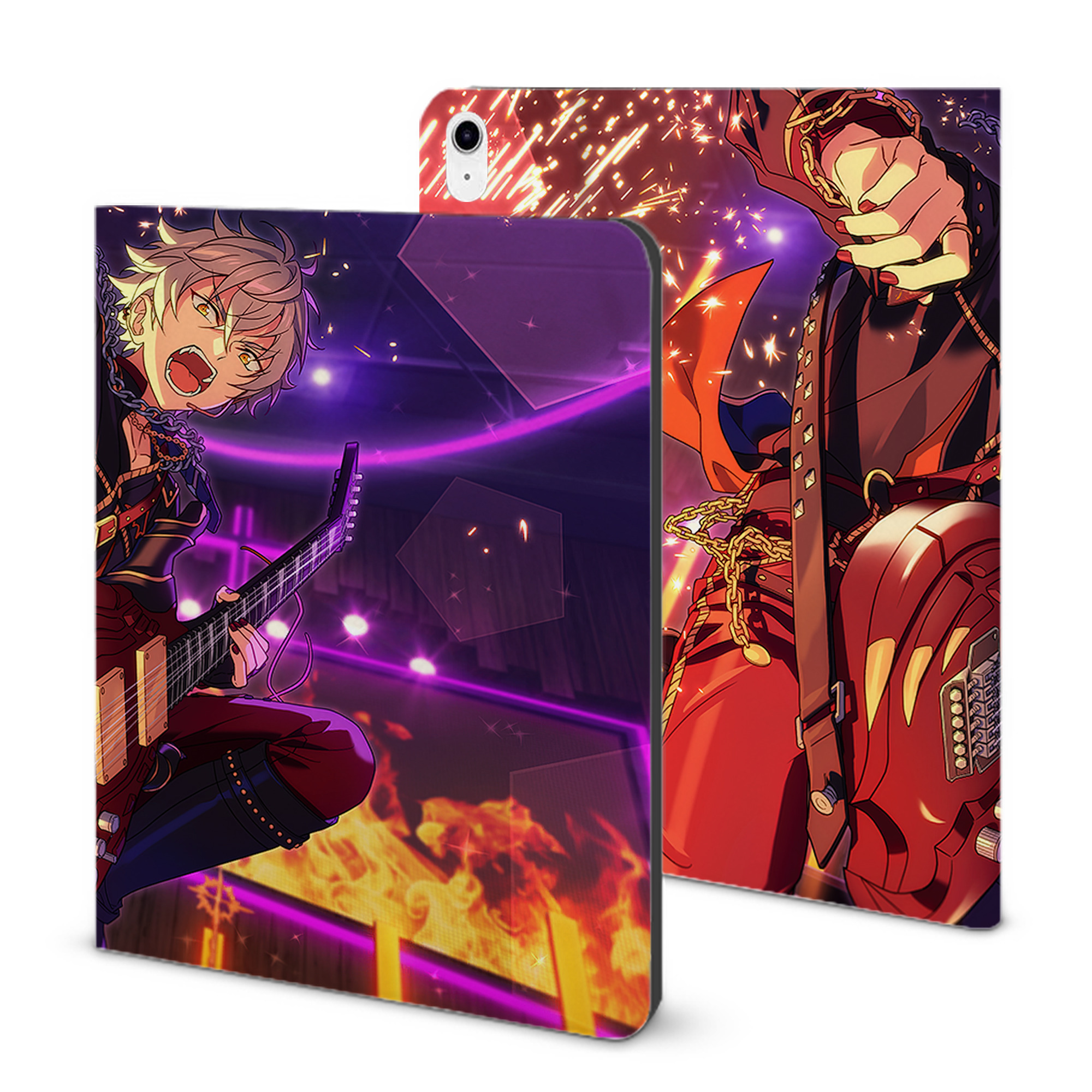 （画像用） あんさんぶるスターズ! Ensemble Stars IPad ケース ブック型 PUレザー TPU 耐衝撃 軽量 薄型 ペン収納なし 全面保護 IPad 各モデル対応